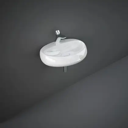 Rak Ceramics Cloud Раковина подвесная, белый глянец (CLOWB5501AWHA) Rak Ceramics Cloud Раковина подвесная, белый глянец (CLOWB5501AWHA)