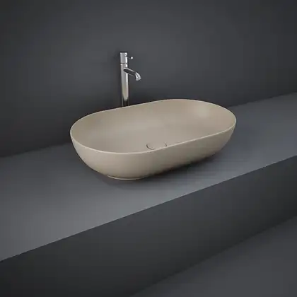 Раковина накладная на столешницу Rak Ceramics Feeling 55 x 35 см, matt cappuccino (FEECT5500514A) Раковина накладная на столешницу Rak Ceramics Feeling 55 x 35 см, matt cappuccino (FEECT5500514A)