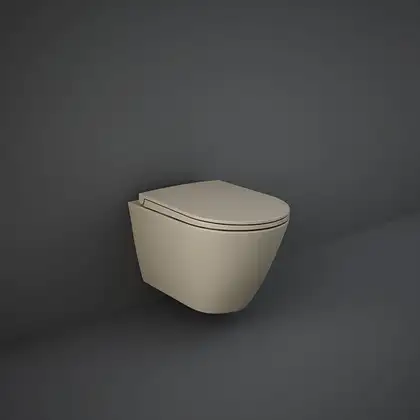 Унитаз подвесной Rimless (безободковый) Rak Ceramics Feeling, matt cappuccino (RST23514A) Унитаз подвесной Rimless (безободковый) Rak Ceramics Feeling, matt cappuccino (RST23514A)
