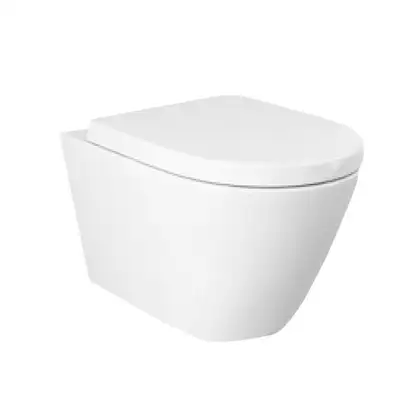 Унитаз подвесной Rimless (безободковый) Rak Ceramics Resort, белый глянец (RST23AWHA)