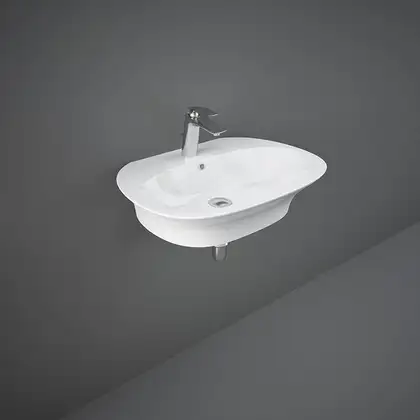 Раковина подвесная Rak Ceramics Sensation 55 х 46 см, белый глянец (SENWB5501AWHA) Раковина подвесная Rak Ceramics Sensation 55 х 46 см, белый глянец (SENWB5501AWHA)