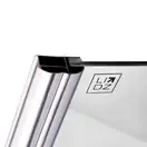 Штора на ванну Lidz Brama SS120x140L.CRM.TR стекло прозрачное 6 мм, левая (LBSS120140LCRMTR)