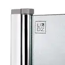 Штора на ванну Lidz Brama SS80x140L.CRM.FR стекло Frost 6 мм, левая (LBSS80140LCRMFR)