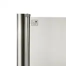 Штора на ванну Lidz Brama SS80x140L.CRM.TR стекло прозрачное 6 мм, левая (LBSS80140LCRMTR)