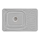 Кухонная мойка Lidz 6642 0,8 мм Micro Decor (LIDZ664208MICDEC)