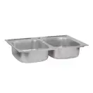 Кухонная мойка с двумя чашами Lidz 7948 0,8 мм Micro Decor (LIDZ7948MDEC08)