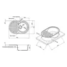 Lidz BLM-14 Кухонная мойка, черная матовая (LIDZBLM14780500200)