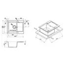 Кухонная мойка Lidz 625x500/200 COL-06 (LIDZCOL06625500200)