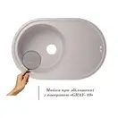 Lidz GRA-09 Кухонна мийка, сіра (LIDZGRA09780500200)