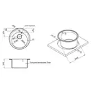 Lidz D510/200 GRF-13 Кухонна мийка, графіт (LIDZGRF13D510200)