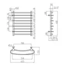 Полотенцесушитель водяной Lidz Standard (CRM) РЛС D32/20х1/2" 500x600 P4 (LSTNDRLSD32201250604WAT)