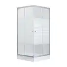 Душевая кабина Lidz Wiezak SC90x90.SAT.LOW.L, стекло Linie 4 мм (LWKSC9090SATLOWL)