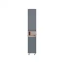 Пенал напольный Qtap Robin 350х1950х316 Graphite/Whitish oak QT1376PN1652RGWO