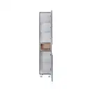 Пенал напольный Qtap Robin 350х1950х316 Graphite/Whitish oak QT1376PN1652RGWO