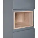 Пенал напольный Qtap Robin 350х1950х316 Graphite/Whitish oak QT1376PN1652RGWO