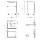 Тумба напольная Qtap Scorpio 605х825х460 Graphite QT1473TNВ602G
