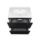 Комплект Qtap Tern 700х725х437 Matt black тумба напольная + раковина врезная, с полотенцедержателем QT1771TNЛ7023070CG (QT1771TNL7023070CMB)