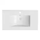 Комплект Qtap Tern 800х725х437 Matt black тумба напольная + раковина врезная, с полотенцедержателем QT1771TNЛ8023080CG (QT1771TNL8023080CMB)