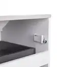 Комплект Qtap Tern 600х580х437 White тумба напольная + раковина врезная, с полотенцедержателем QT1772TPЛ6013060CW (QT1772TPL6013060CW)