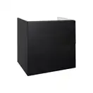 Тумба подвесная Qtap Tern 600х580х437 Matt black с полотенцедержателем QT1774TPL602MB