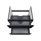 Тумба подвесная Qtap Tern 600х580х437 Matt black с полотенцедержателем QT1774TPL602MB