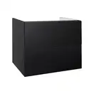 Тумба подвесная Qtap Tern 700х580х437 Matt black с полотенцедержателем QT1774TPL702MB