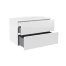 Тумба подвесная Qtap Tern 700х476х469 White со столешницей и полотенцедержателем QT1774TPЛ701W (QT1779TPL701W)