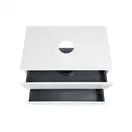 Тумба подвесная Qtap Tern 800х476х469 White со столешницей и полотенцедержателем QT1774TPЛ801W (QT1779TPL801W)