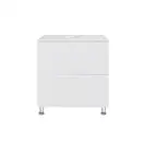 Тумба напольная Qtap Tern 600х616х469 White со столешницей и полотенцедержателем QT1773TNЛ601W (QT1780TNL601W)