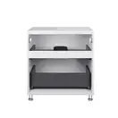 Тумба напольная Qtap Tern 600х616х469 White со столешницей и полотенцедержателем QT1773TNЛ601W (QT1780TNL601W)