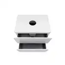 Тумба напольная Qtap Tern 700х616х469 White со столешницей и полотенцедержателем QT1773TNЛ701W (QT1780TNL701W)