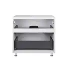 Тумба напольная Qtap Tern 700х616х469 White со столешницей и полотенцедержателем QT1773TNЛ701W (QT1780TNL701W)