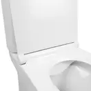 Унитаз-компакт Qtap Aquarius безободковый с сиденьем Soft-close QT2122C665PW