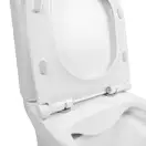 Унитаз-компакт Qtap Aquarius безободковый с сиденьем Soft-close QT2122C665PW