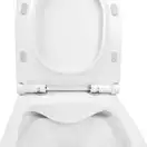 Унитаз-компакт Qtap Aquarius безободковый с сиденьем Soft-close QT2122C665PW