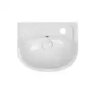 Раковина напольная с пьедесталом Qtap Baby 375x305x520 White с донным клапаном QT2311LP304BW