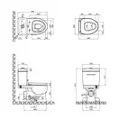 Унитаз-компакт Qtap Baby с сиденьем QT2322C229PW