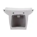 Раковина подвесная моноблок Qtap Presto 600х450х405mm White с донным клапаном QT2411G822W
