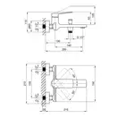 Змішувач для ванни Qtap Slavonice 3042103DC (QTSLV3042103DC)