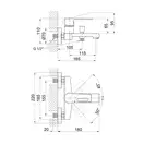 Смеситель для ванны Qtap Tern 3061102C (QTTER3061102C)