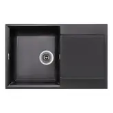 Lidz BLM-14 Кухонная мойка, черная матовая (LIDZBLM14790495230)