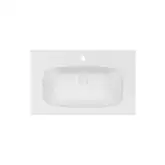 Раковина Qtap Albatross 5H 800х500х210 White с донным клапаном QT01115080HW