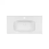 Раковина Qtap Albatross 5H 1000х500х210 White с донным клапаном QT01115100HW