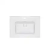 Раковина Qtap Albatross E49 700х490х200 White с донным клапаном QT01119070E49W