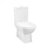 Унітаз-компакт Qtap Aries безобідковий з сідінням Soft-close QT03222171ARW