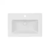 Раковина Qtap Stork 610х420х170 White с донным клапаном QT1511L738W