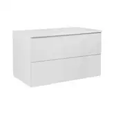 Тумба подвесная Qtap Tern 800х476х469 White со столешницей и полотенцедержателем QT1774TPЛ801W (QT1779TPL801W)