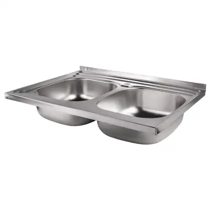 Кухонная мойка с двумя чашами Lidz 6080 0,8 мм Decor (LIDZ6080DEC08) Кухонная мойка с двумя чашами Lidz 6080 0,8 мм Decor (LIDZ6080DEC08)