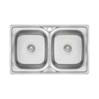 Кухонная мойка с двумя чашами Lidz 7948 0,8 мм Micro Decor (LIDZ7948MDEC08) Кухонная мойка с двумя чашами Lidz 7948 0,8 мм Micro Decor (LIDZ7948MDEC08)