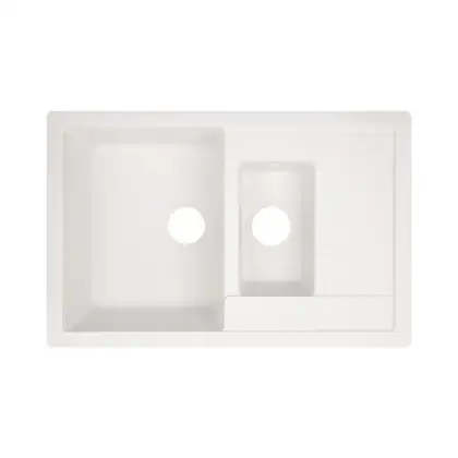 Кухонная мойка с дополнительной чашей Lidz 780x495/200 WHI-01 (LIDZWHI01780495200) Кухонная мойка с дополнительной чашей Lidz 780x495/200 WHI-01 (LIDZWHI01780495200)
